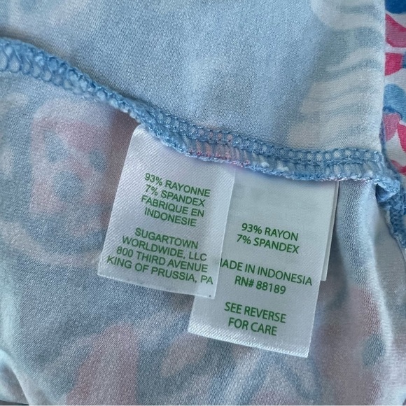 Lilly Pulitzer Sophie Shift Dress Pop Pop Bay Blue Vacation Preppy Small - Picture 7 of 9